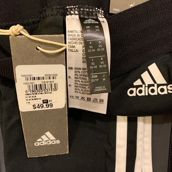 Adidas Women’s 3 stripes leggings - Picture 5 of 6